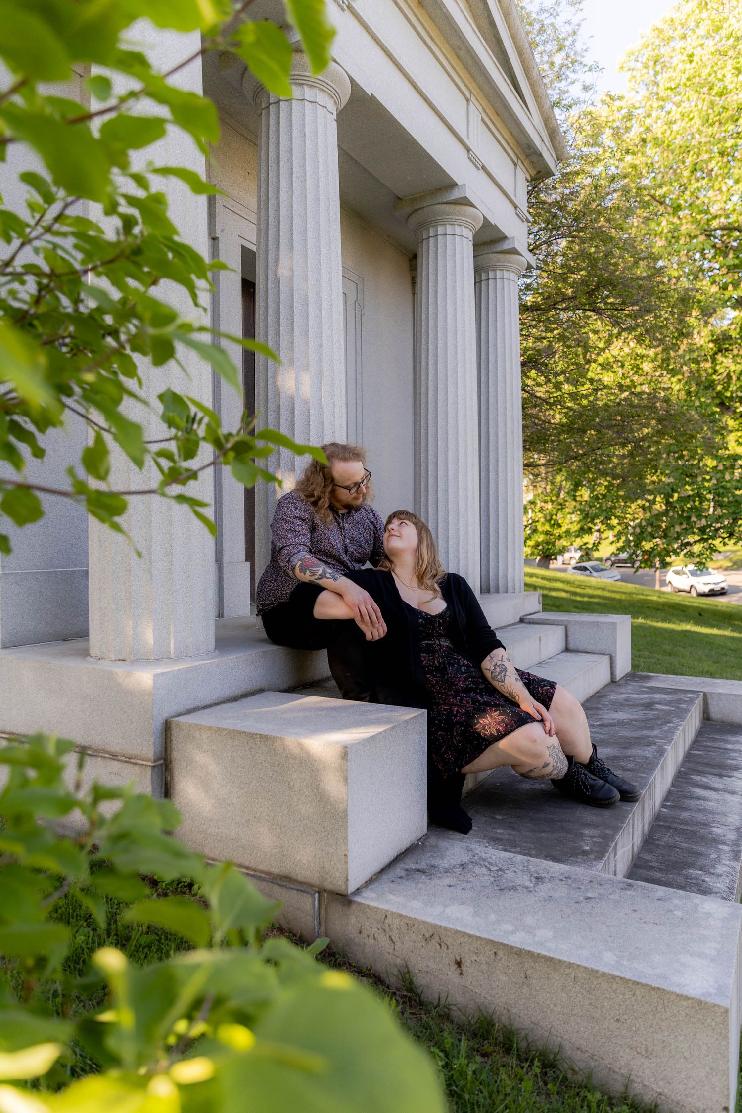 Engagement Session by Husband and Wife Wedding Photography Team Fireside Sparrow Photography. Brooklyn, New York.