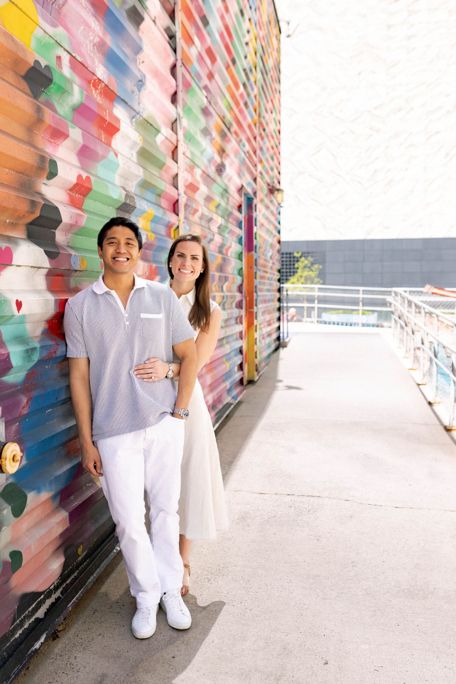 Engagement Session by Husband and Wife Wedding Photography Team Fireside Sparrow Photography. World Trade Center. NYC