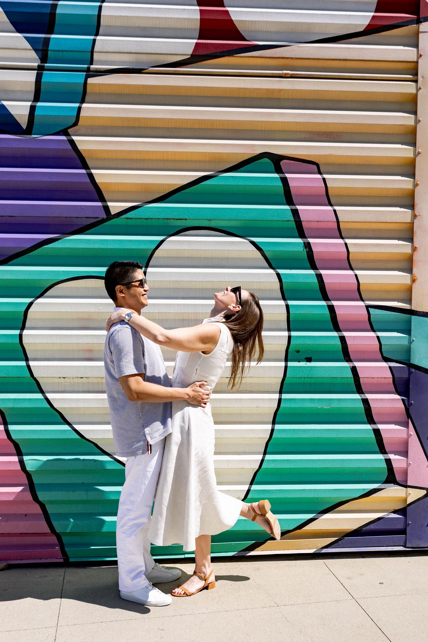 Engagement Session by Husband and Wife Wedding Photography Team Fireside Sparrow Photography. World Trade Center. NYC