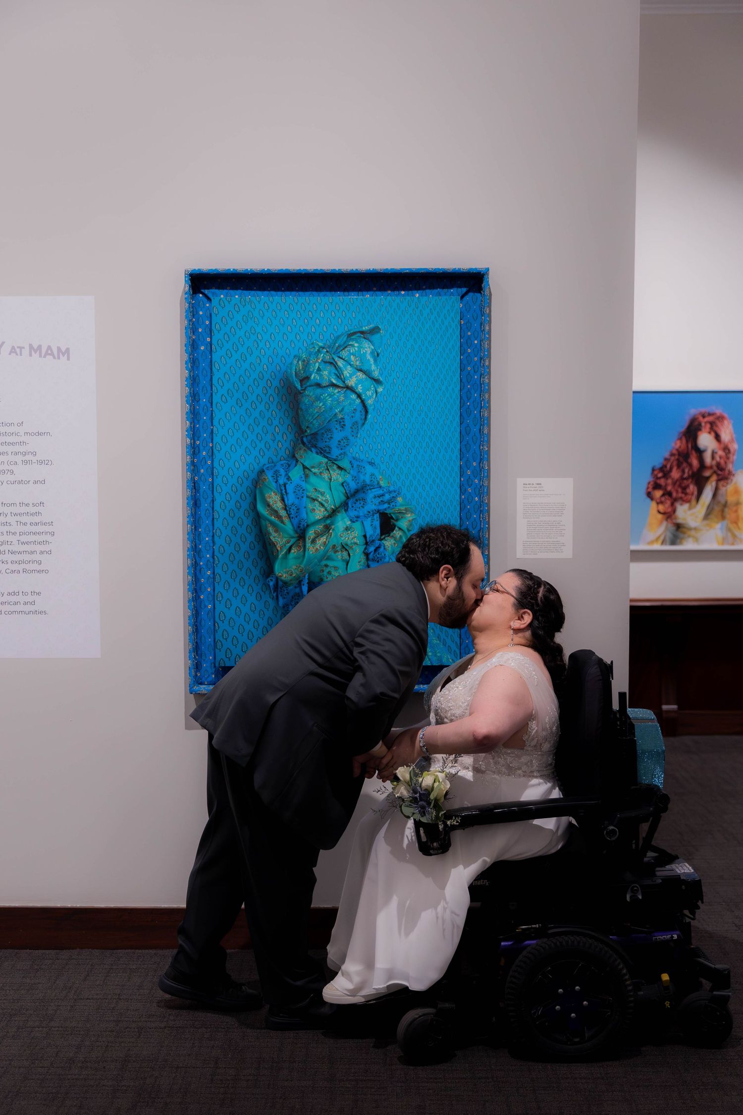 Husband and Wife Wedding Photography Team Fireside Sparrow Photography. Art Museum Wedding Photos, Montclair, NJ. Artful Wedding Photography
