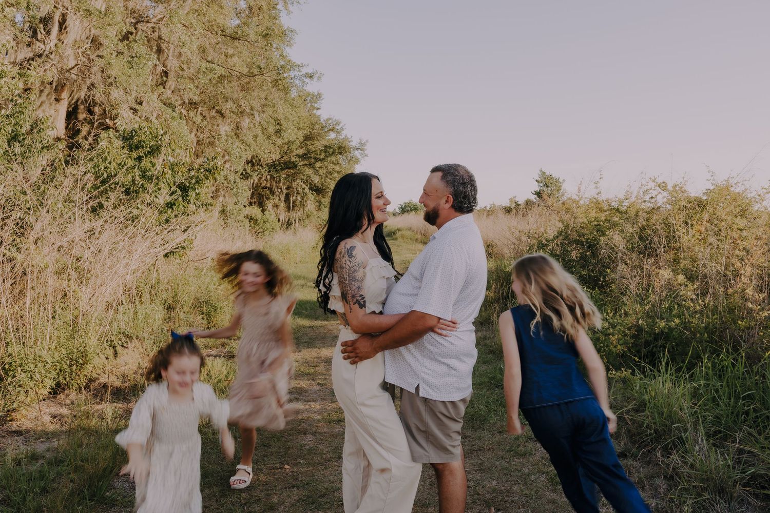 family session, lakeland, winter haven, rustic, outdoor, sunset, golden hour
