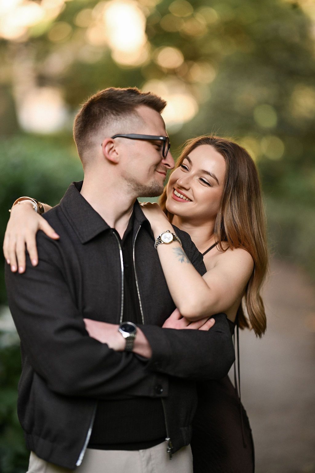 Intimate portrait during a Valentine's Day couples session and engagement shoot in Valencia