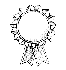 A row of decorative circular medallion or badge designs with spiked edges and ornamental details.
