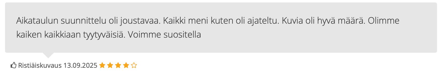 Neljän tähden palaute
