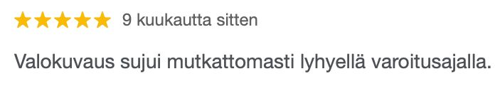 Viiden tähden palaute