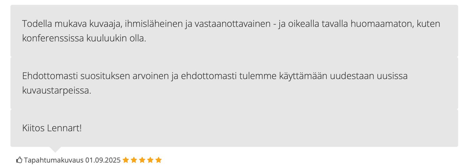Viiden tähden palaute