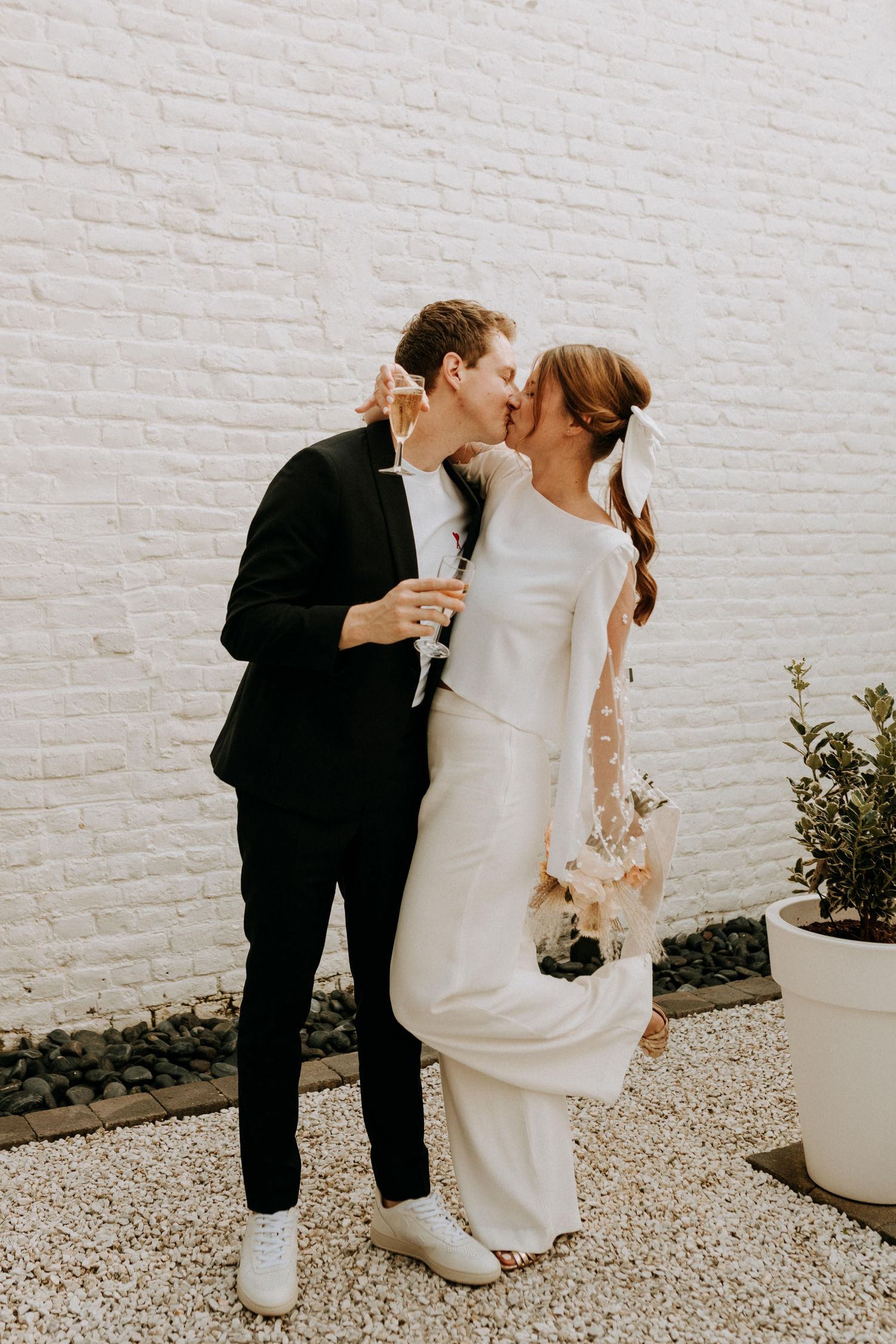 Mariage intime photographié de façon documentaire
