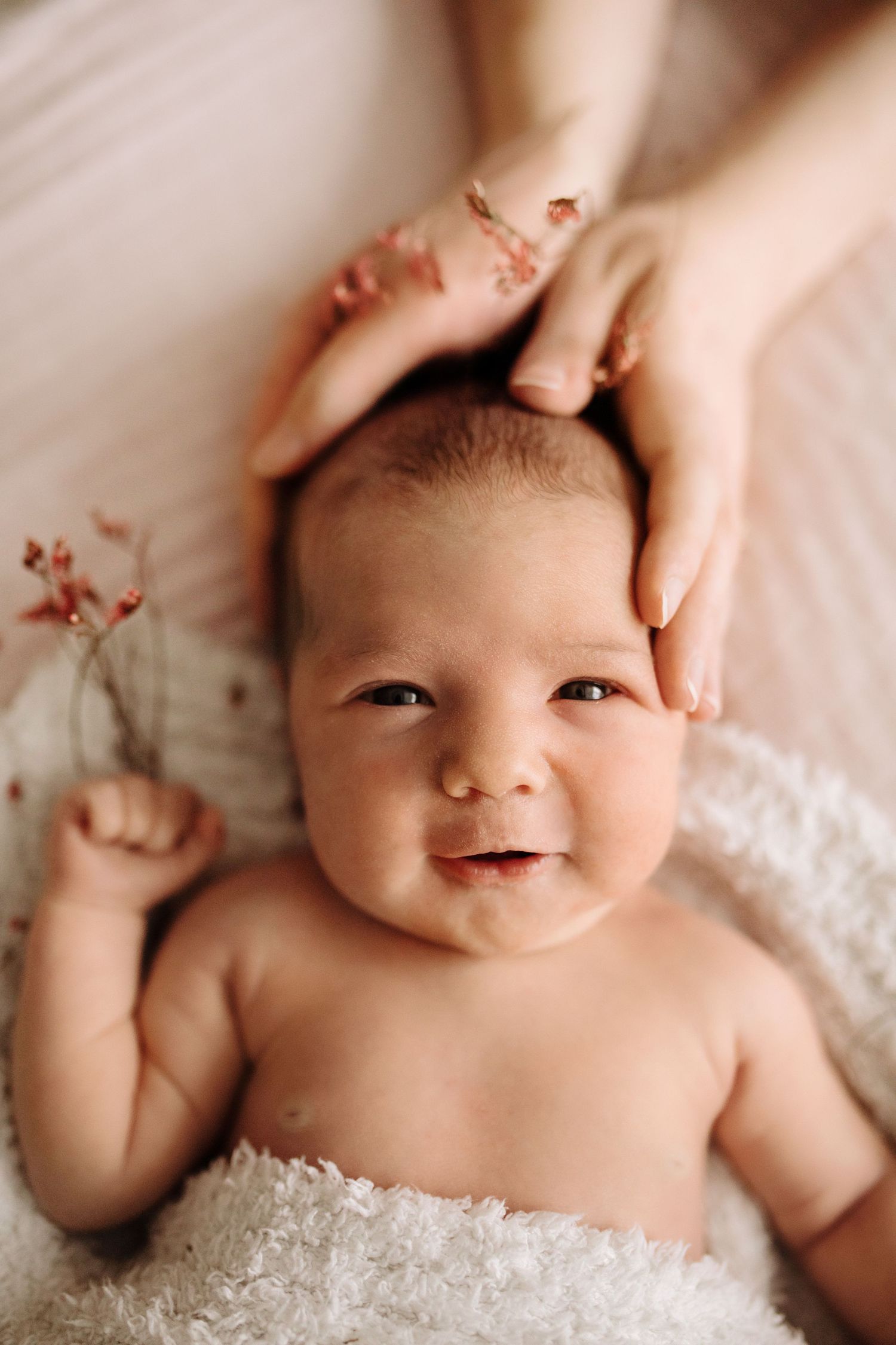 Newborn photography in home in Boise Idaho