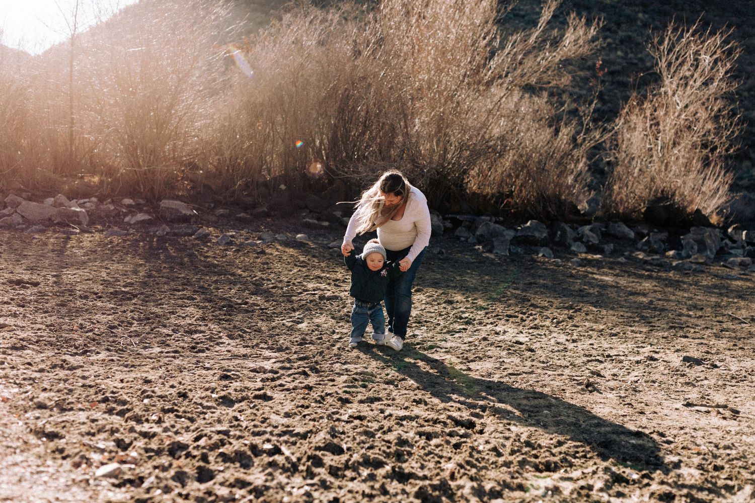 family photoshoot for mother and son near Boise