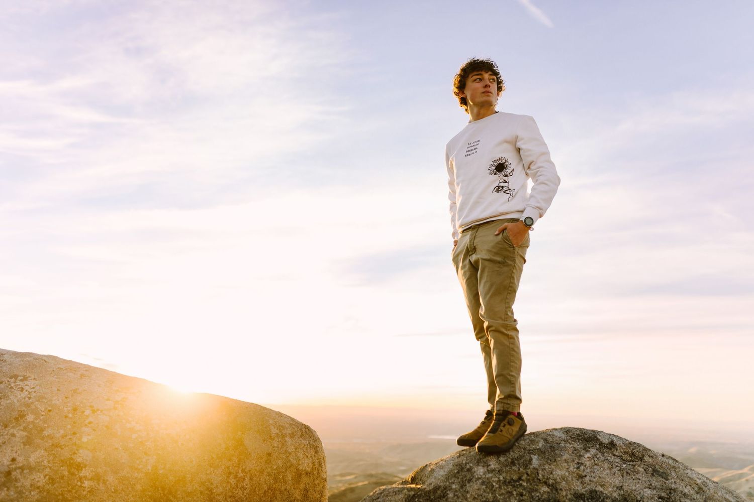 Senior portrait session outdoors in Boise