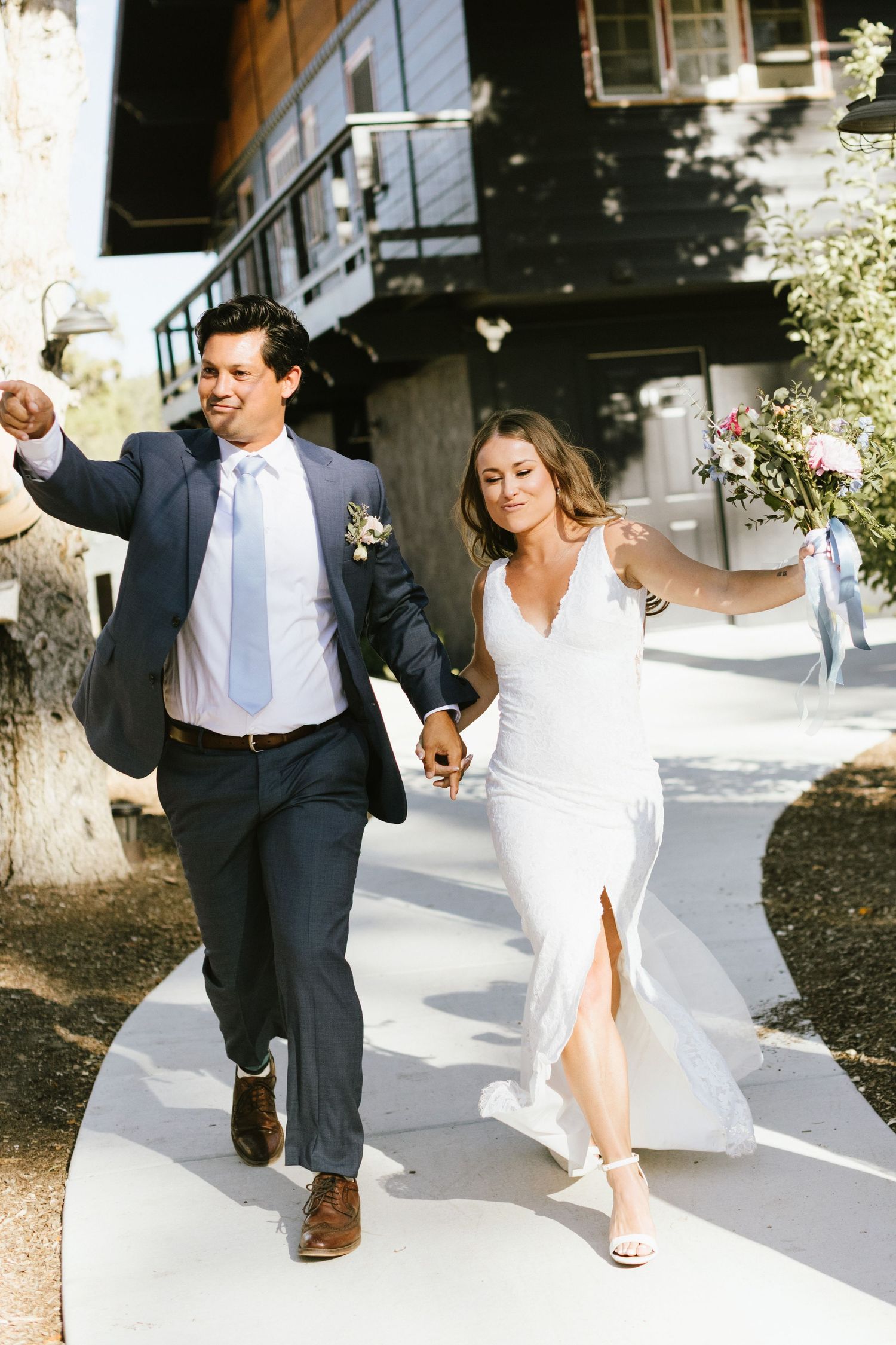 Candid photograph from wedding reception at Shay Meadow Ranch in Big Bear California