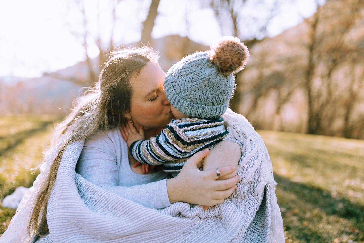 family photoshoot for mother and son near Boise
