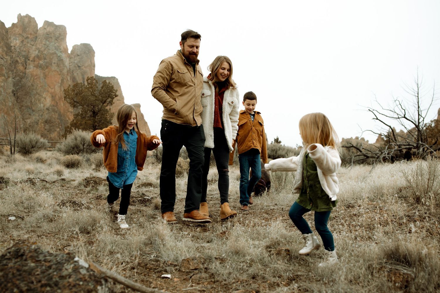 Family photoshoot in Redmond Oregon