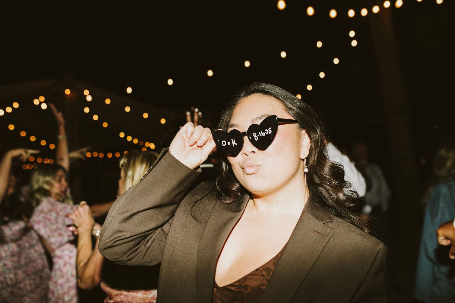 Candid image of wedding reception at Shay Meadows Ranch in Big Bear California