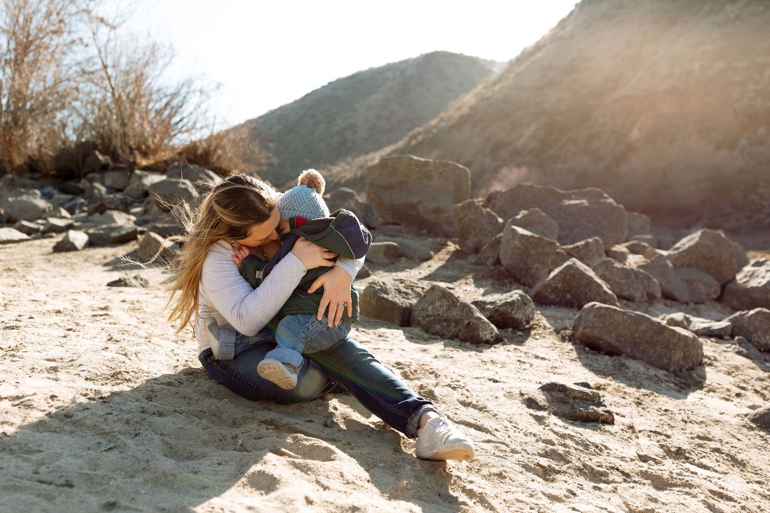 family photoshoot for mother and son near Boise