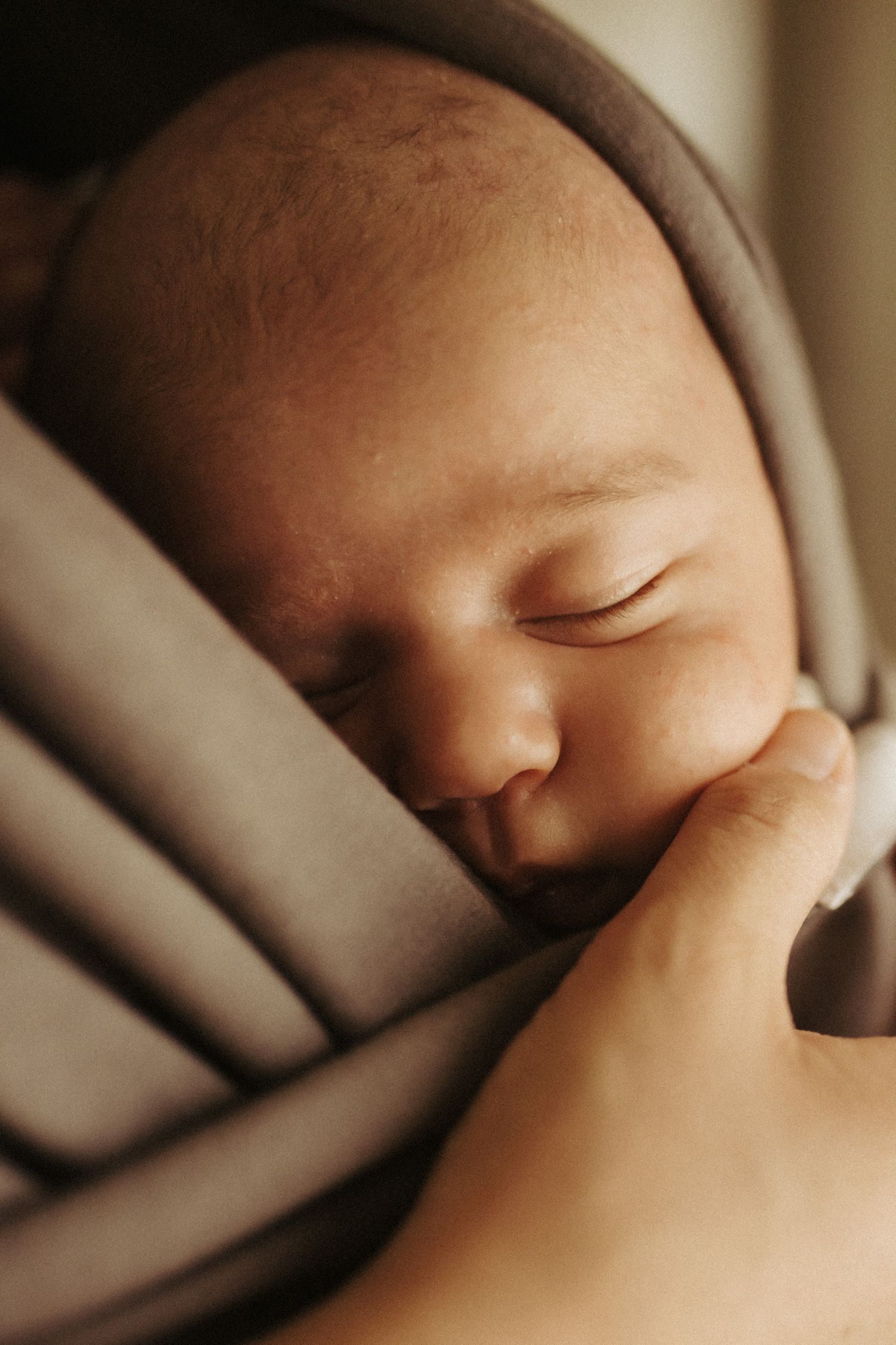 Newborn photography in home in Boise Idaho