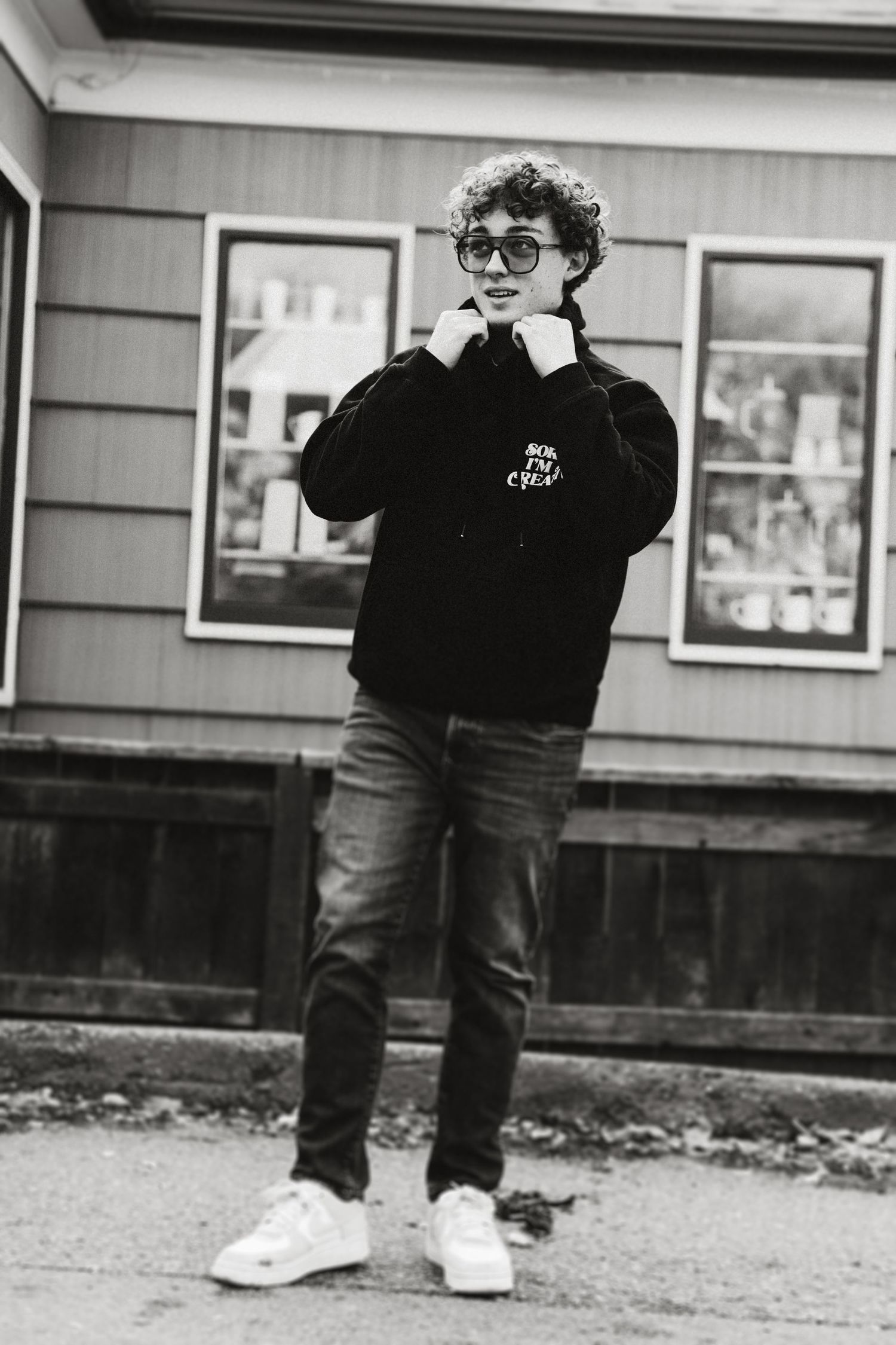 Senior photoshoot downtown in Boise