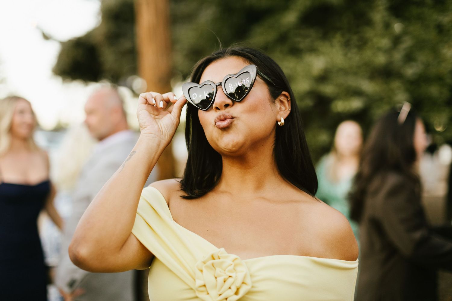 Candid image of wedding reception at Shay Meadows Ranch in Big Bear California