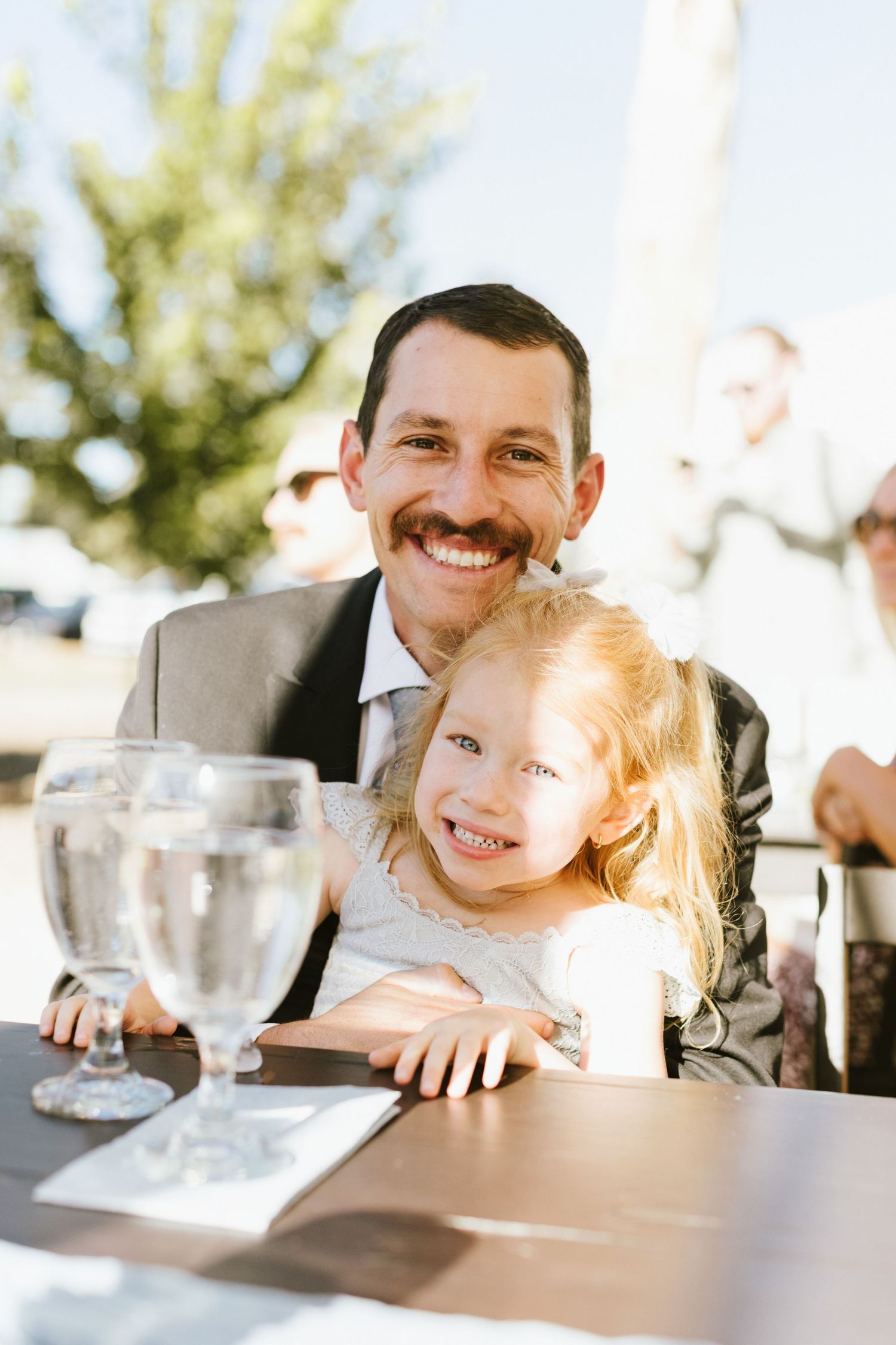 Candid photograph from wedding reception at Shay Meadow Ranch in Big Bear California