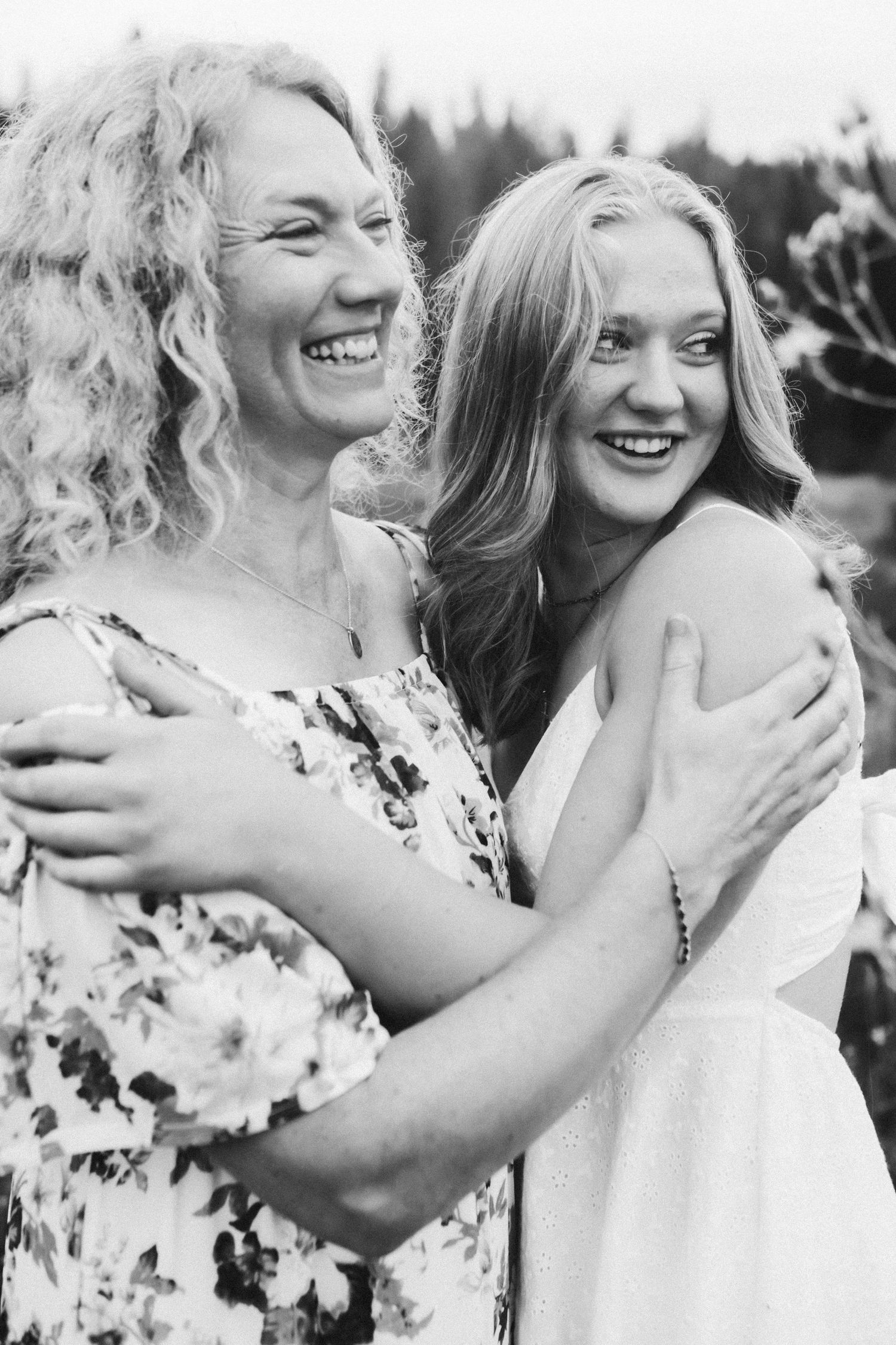 Mom and older daughter at a photoshoot together