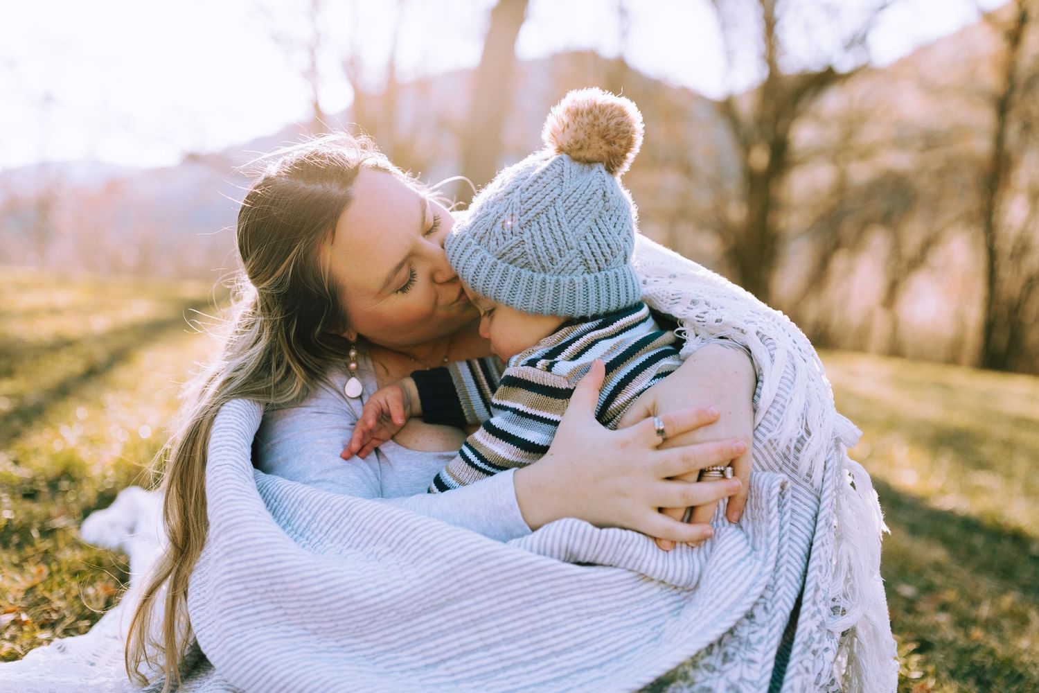family photoshoot for mother and son near Boise