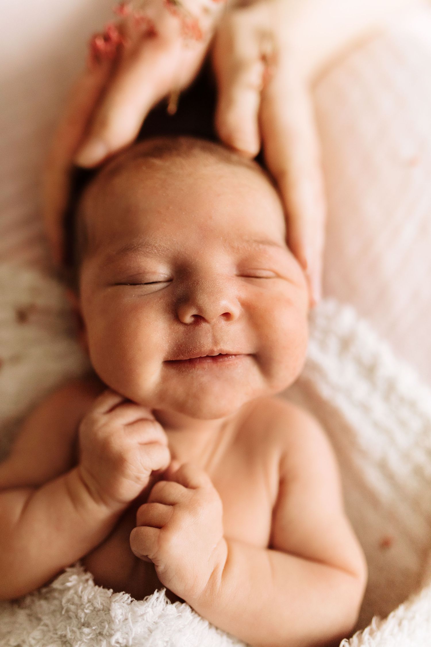 Newborn photography in home in Boise Idaho