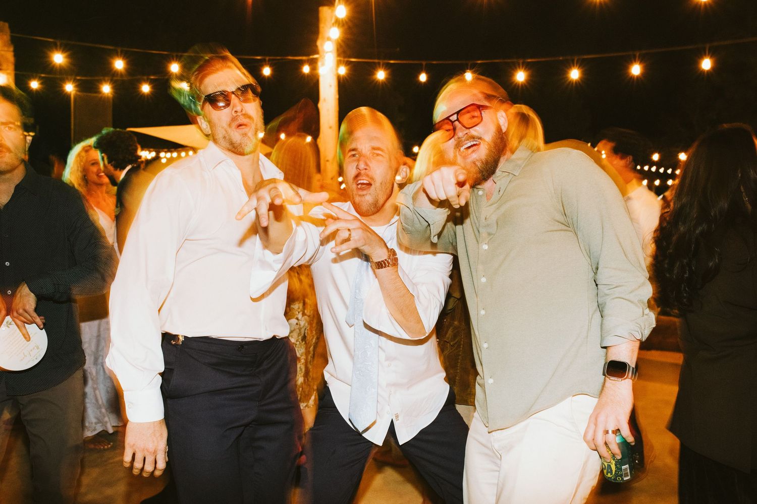 Candid image of wedding reception at Shay Meadows Ranch in Big Bear California