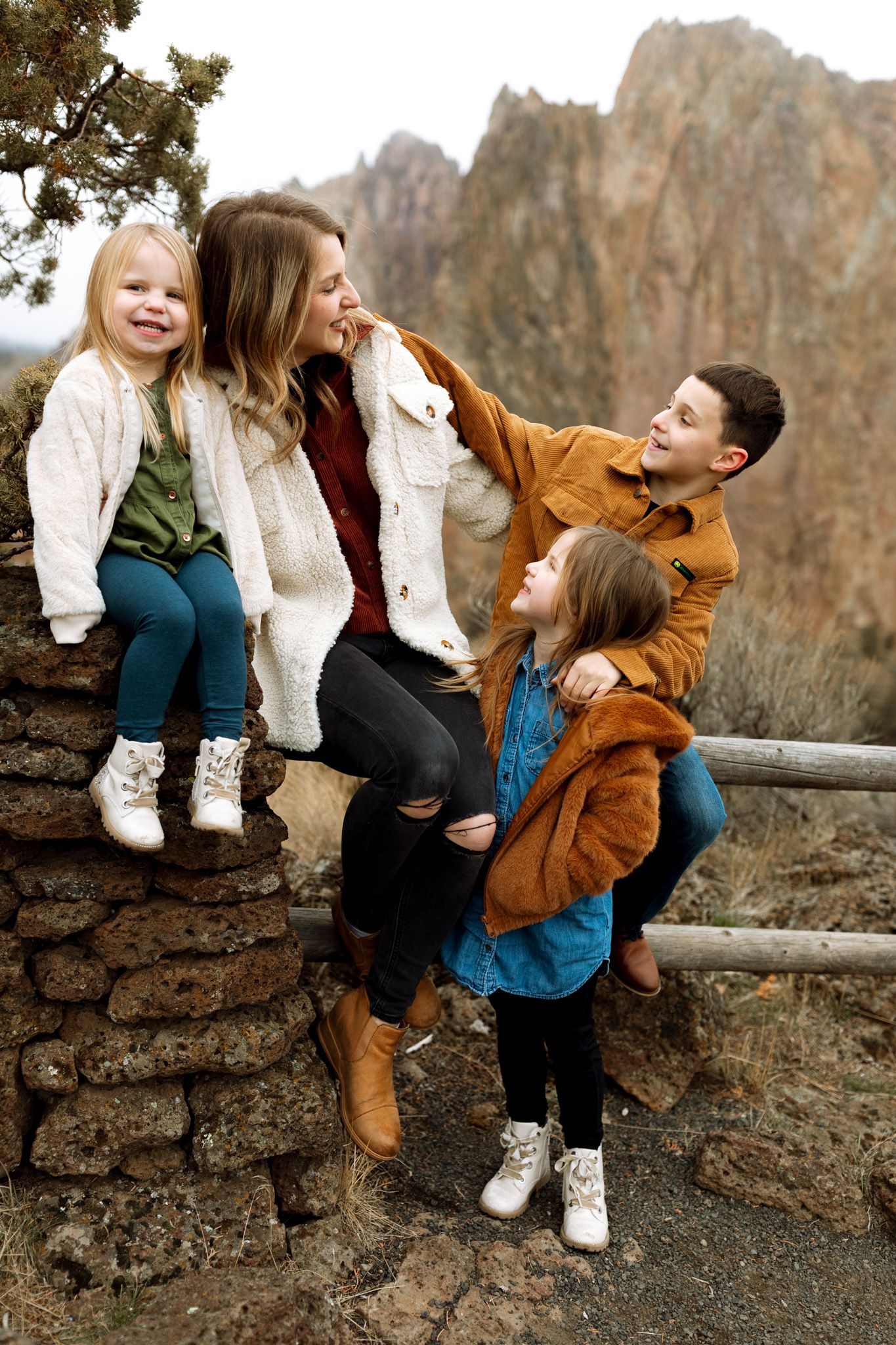 Family photoshoot in Redmond Oregon