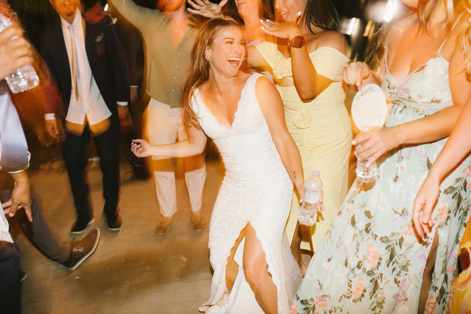 Candid image of wedding reception at Shay Meadows Ranch in Big Bear California