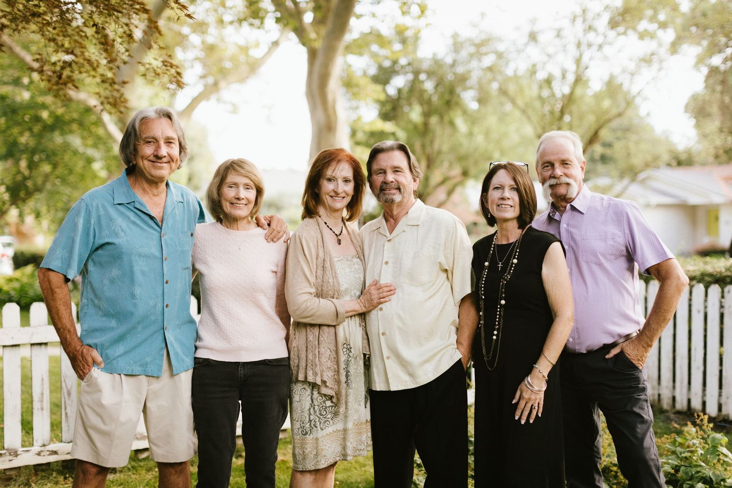 Extended family portrait during a photoshoot in Boise North End