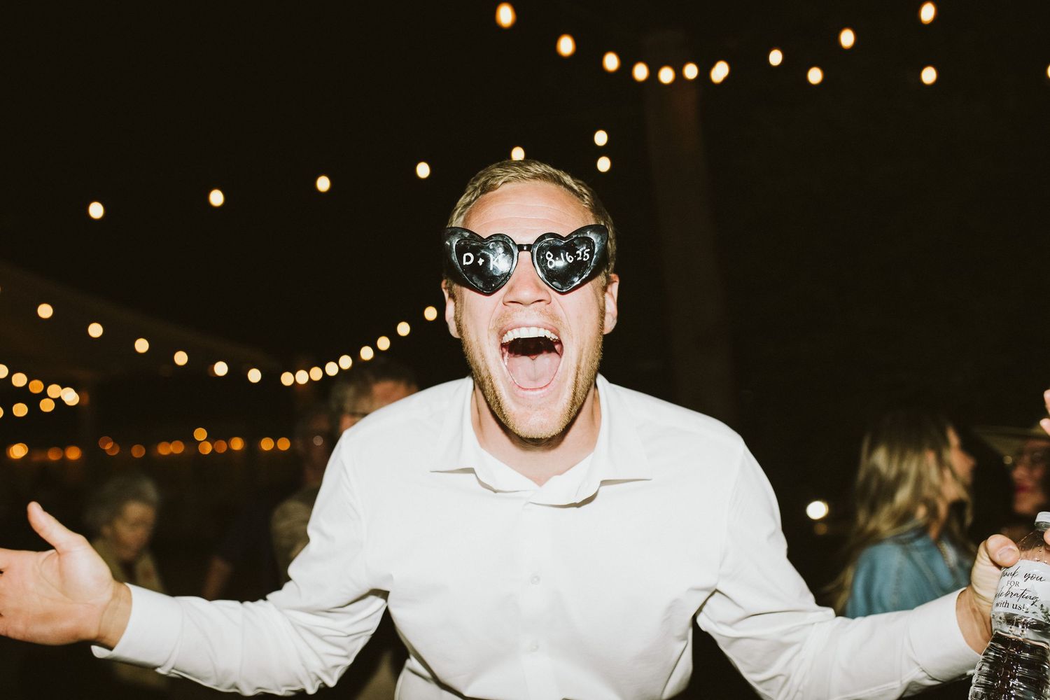 Candid image of wedding reception at Shay Meadows Ranch in Big Bear California