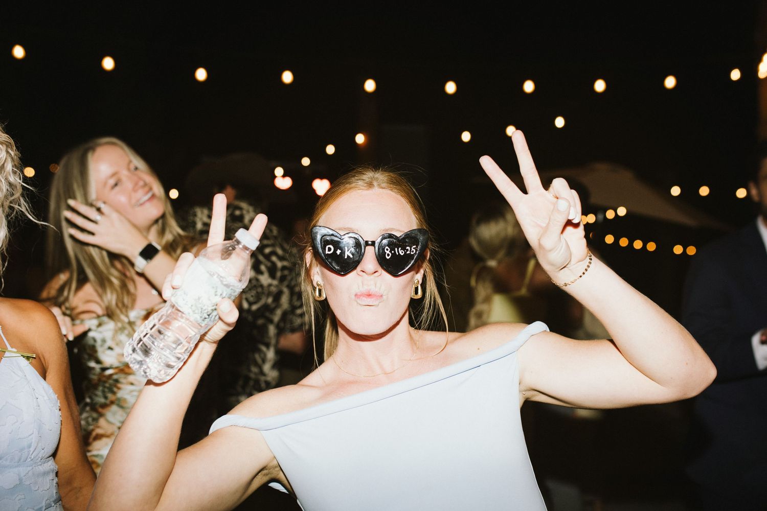 Candid image of wedding reception at Shay Meadows Ranch in Big Bear California