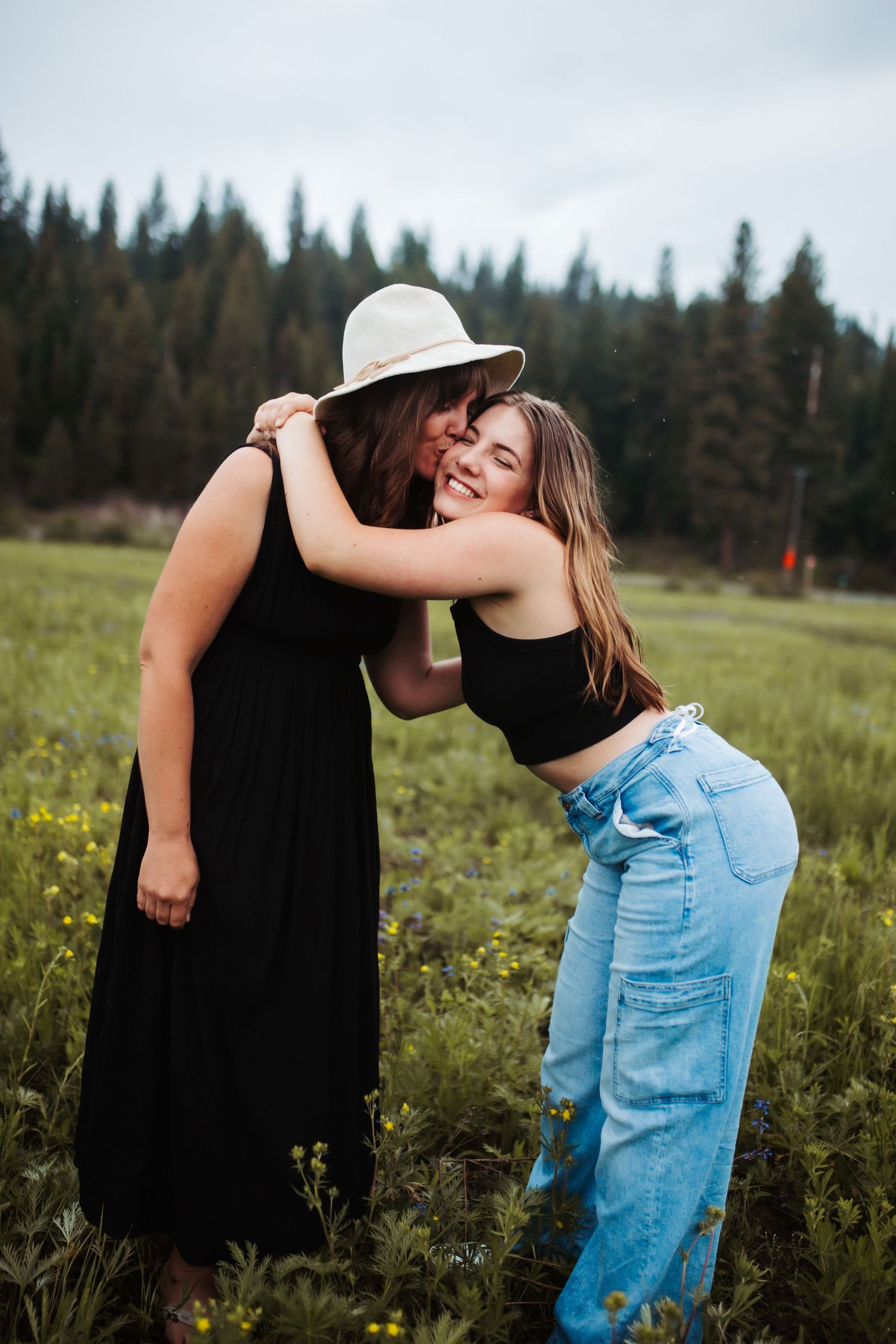 Mom and daughter for family photoshoot in Boise