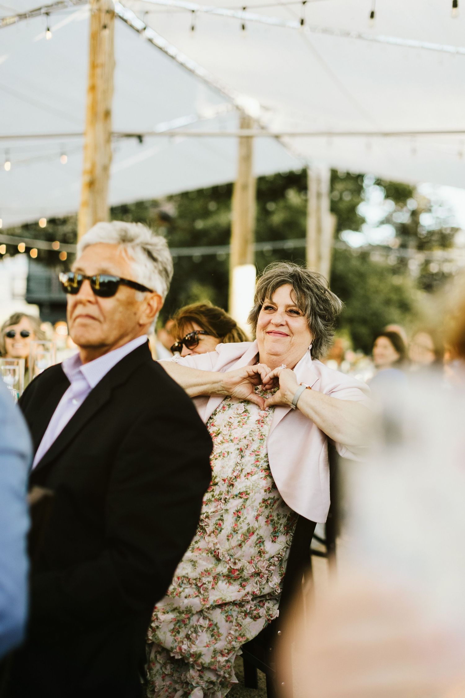 Candid photograph from wedding reception at Shay Meadow Ranch in Big Bear California