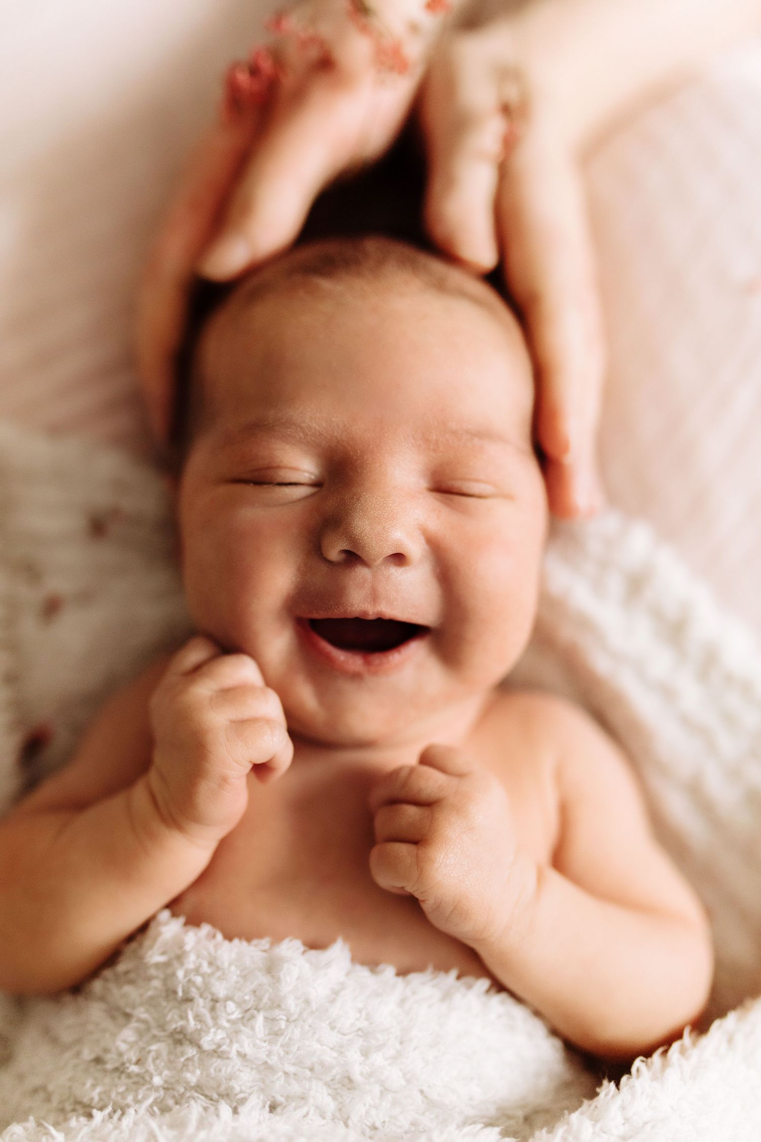 Newborn photography in home in Boise Idaho