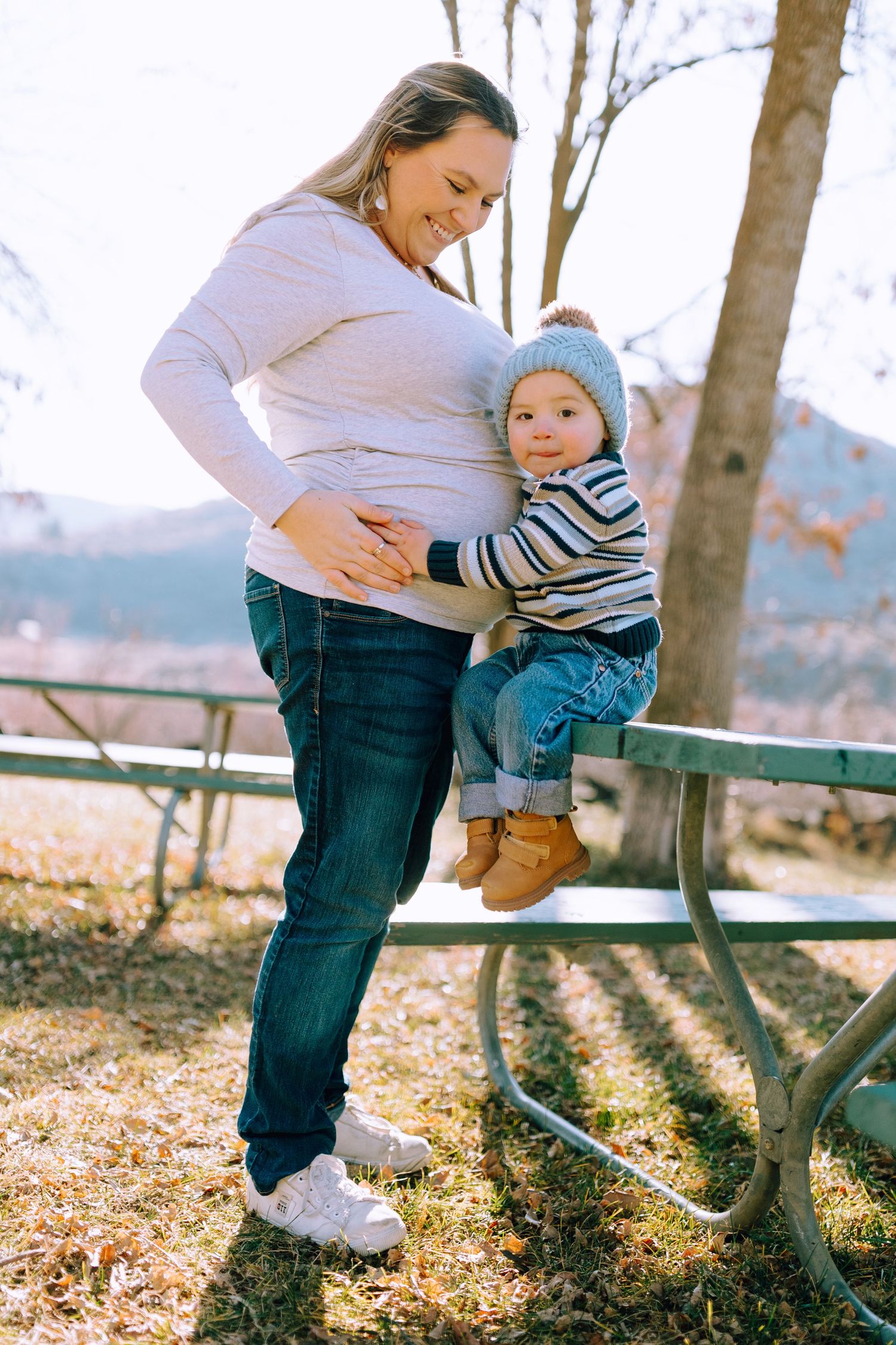 family photoshoot for mother and son near Boise