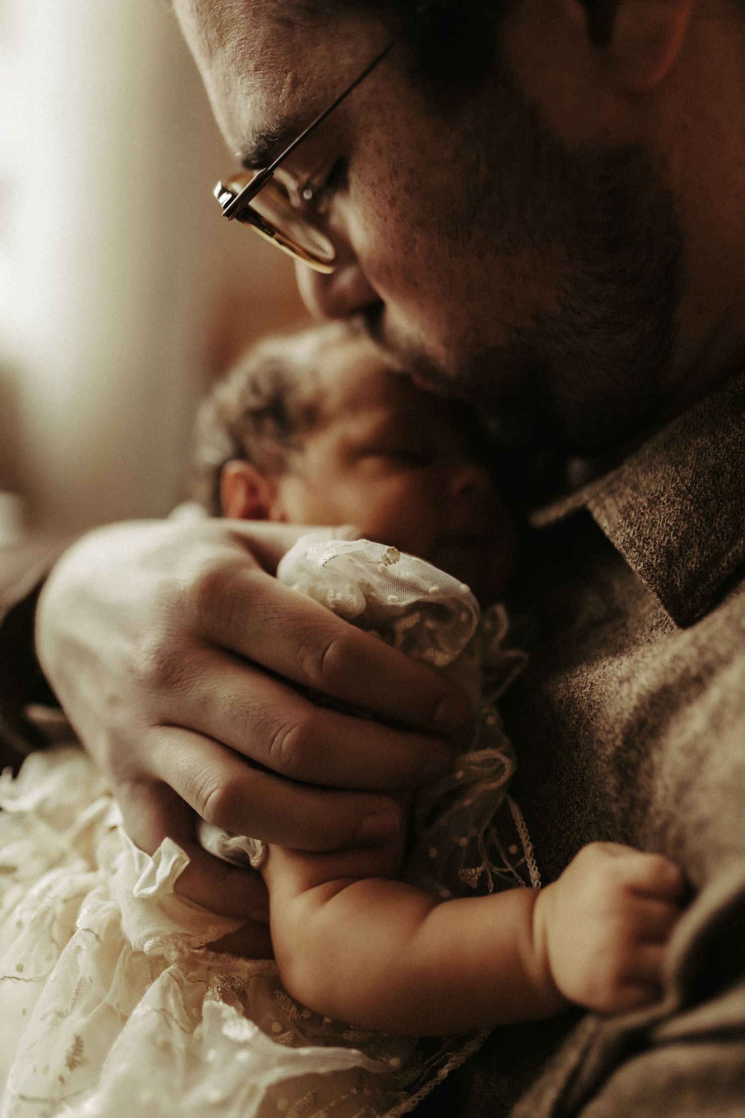 Newborn photography in home in Boise