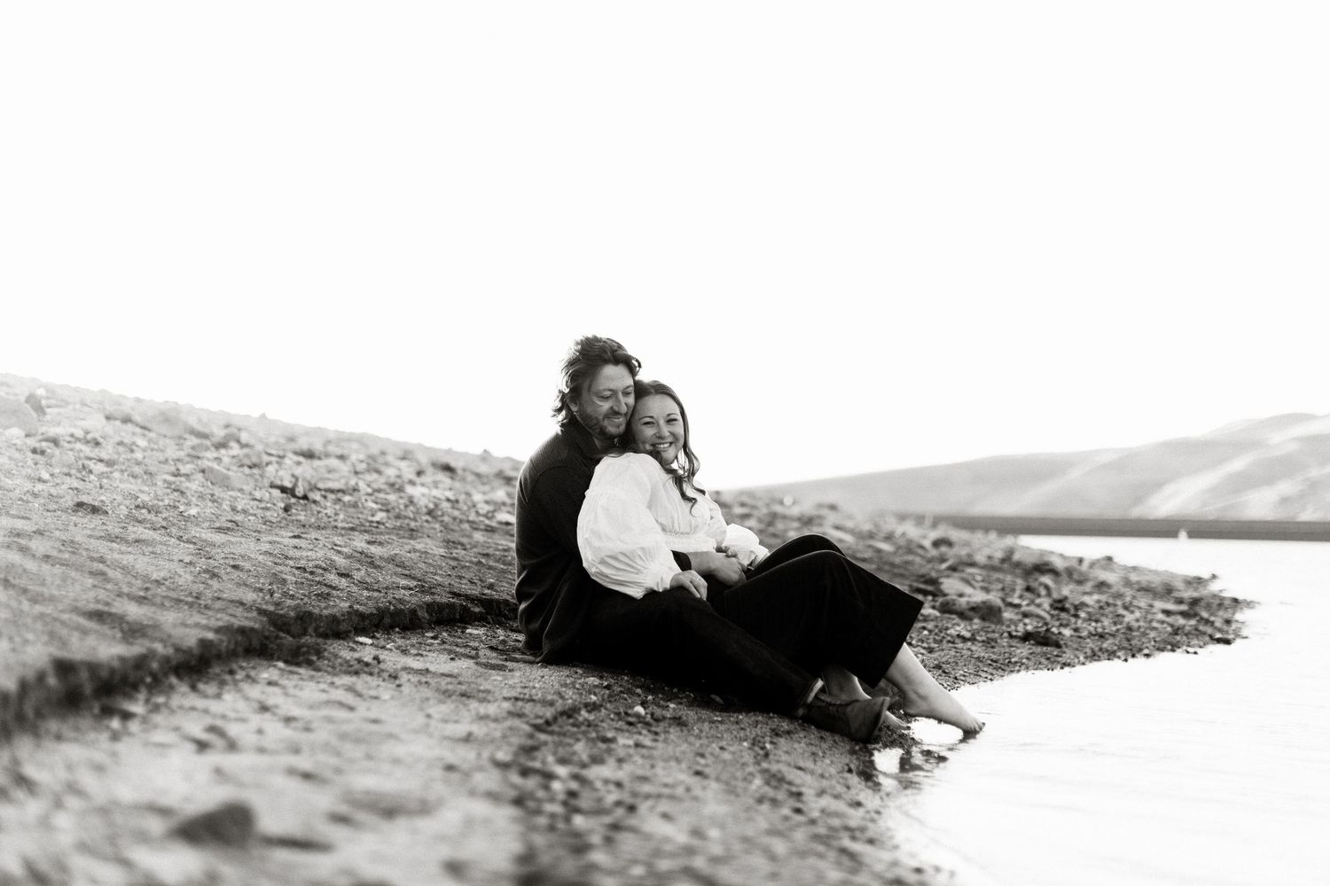 Engagement photos at Lucky Peak in Boise
