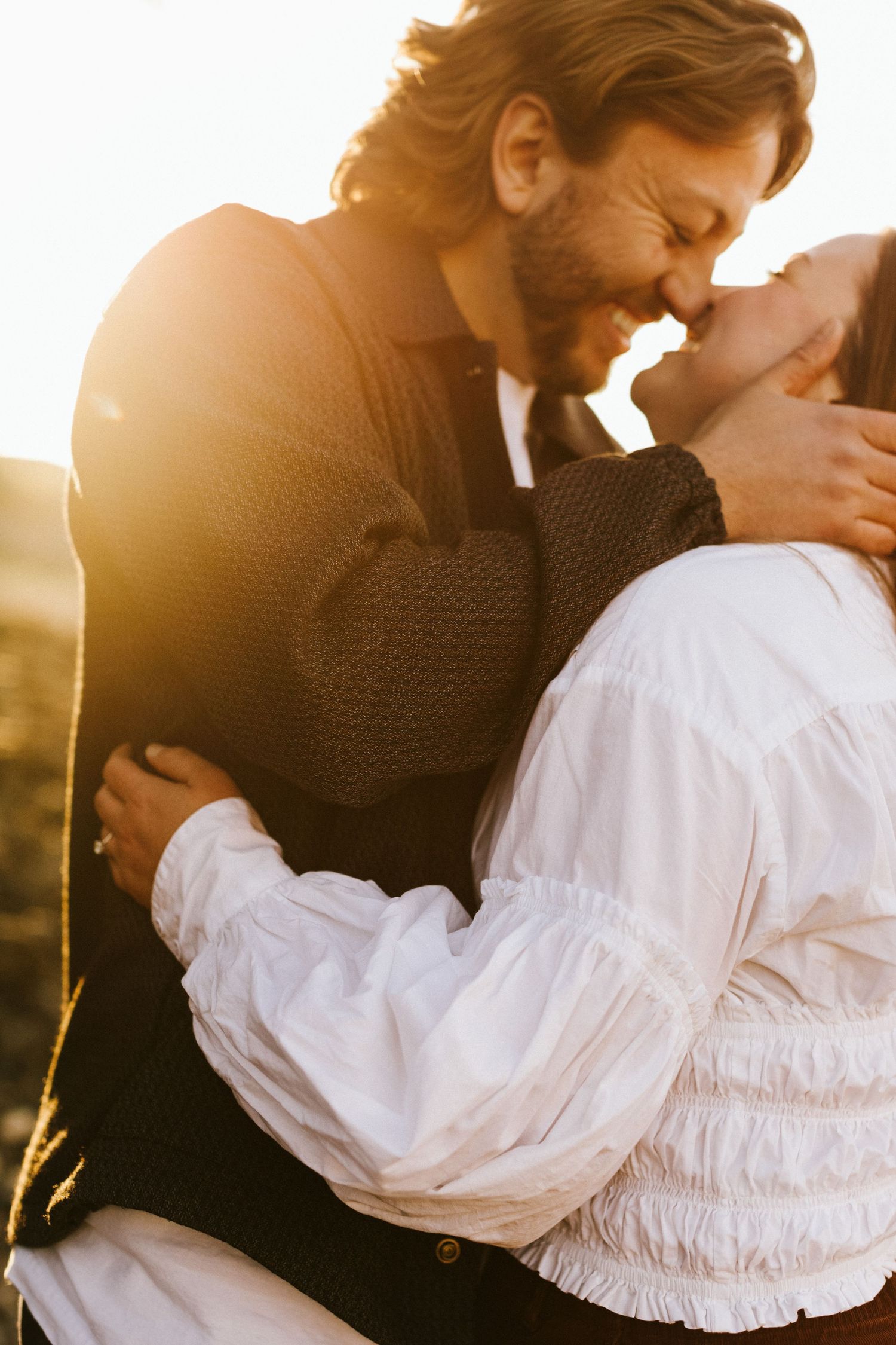 Engagement photos at Lucky Peak in Boise
