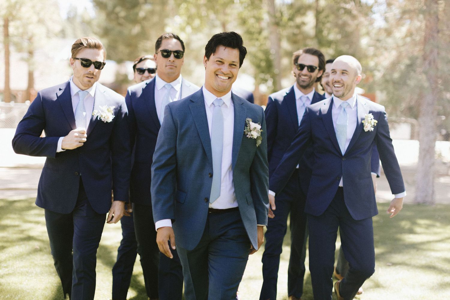 Wedding party portraits in Big Bear California
