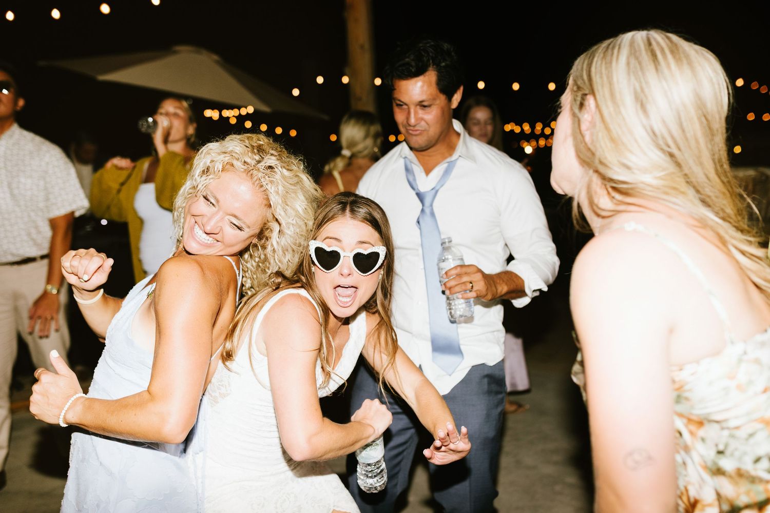 Candid image of wedding reception at Shay Meadows Ranch in Big Bear California