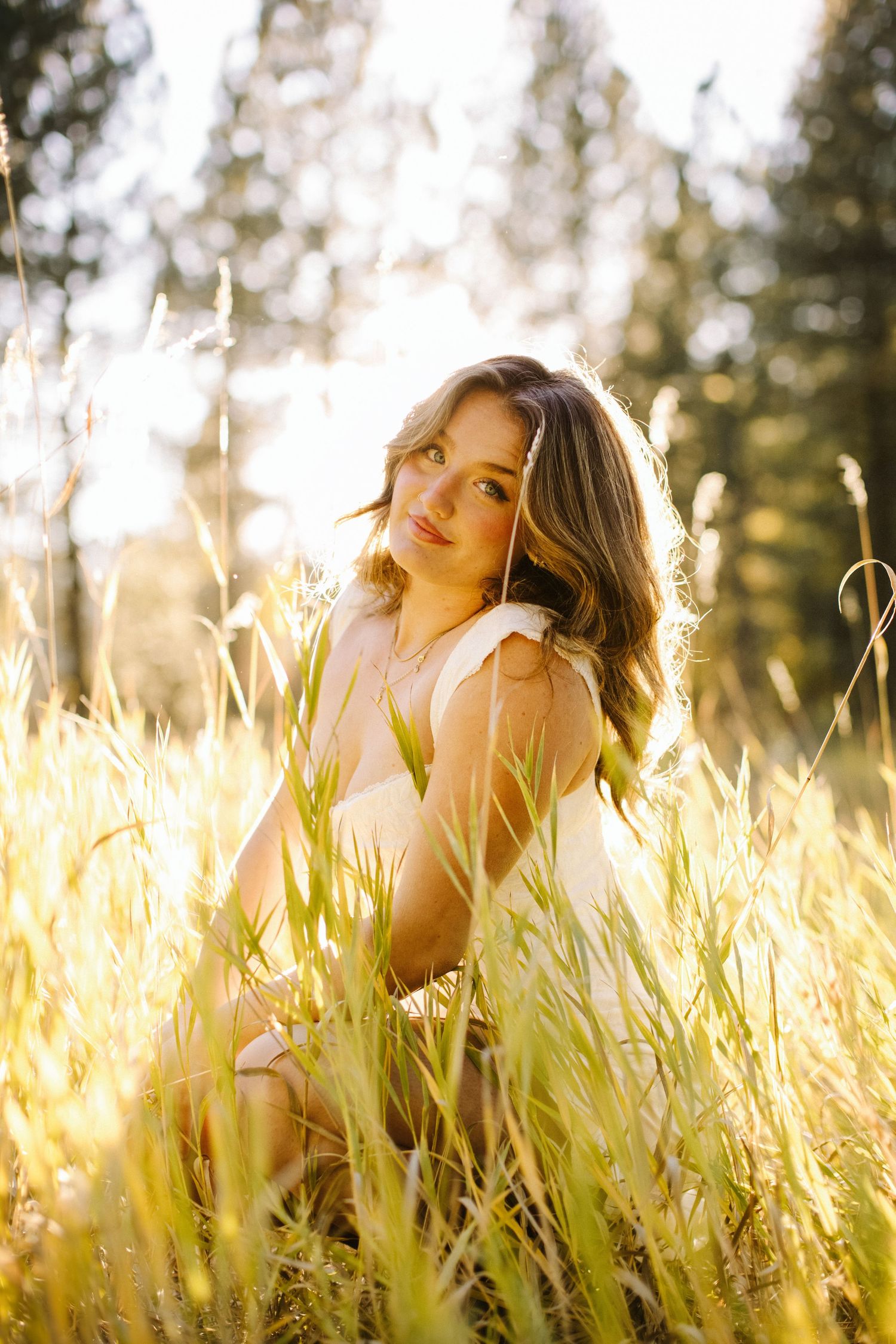 Candid image for senior photoshoot near Boise
