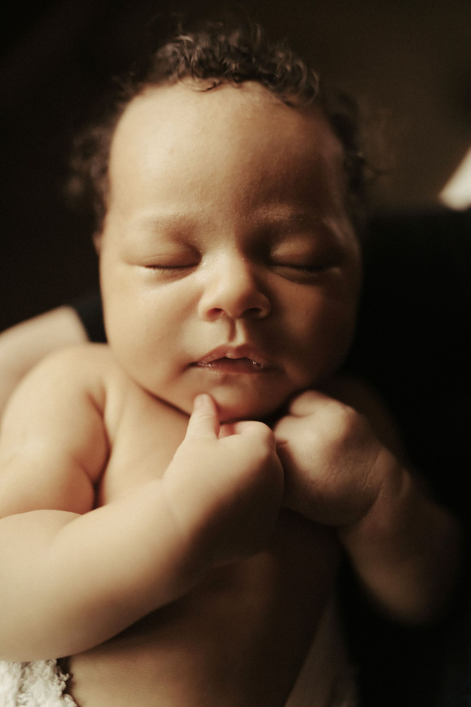 Newborn photography in home in Boise