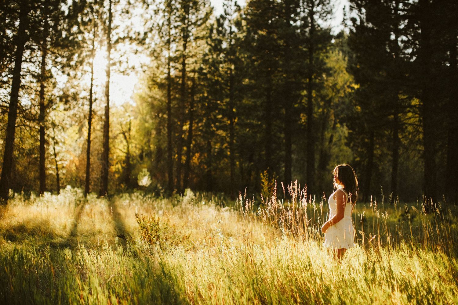 Candid image for senior photoshoot near Boise