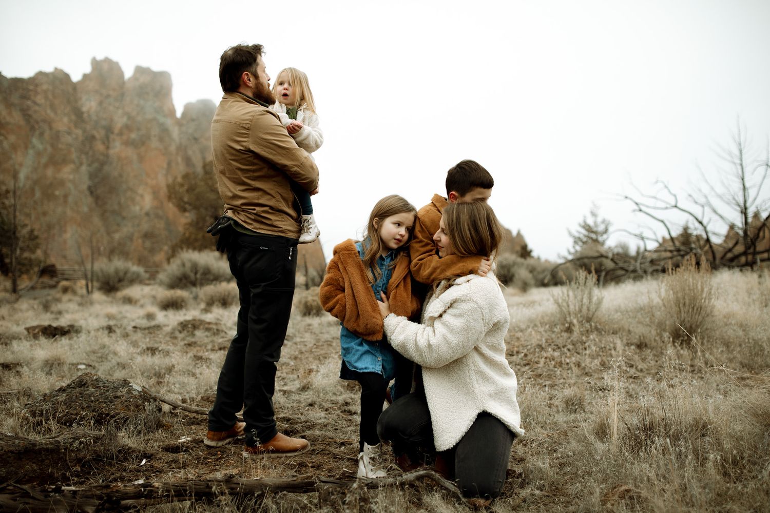 Family photoshoot in Redmond Oregon