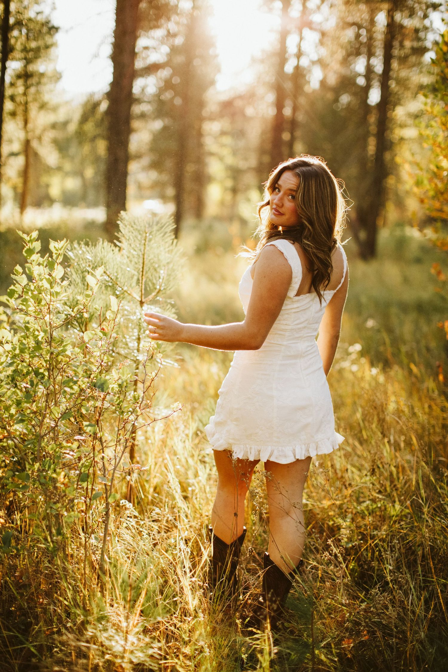 Candid image for senior photoshoot near Boise