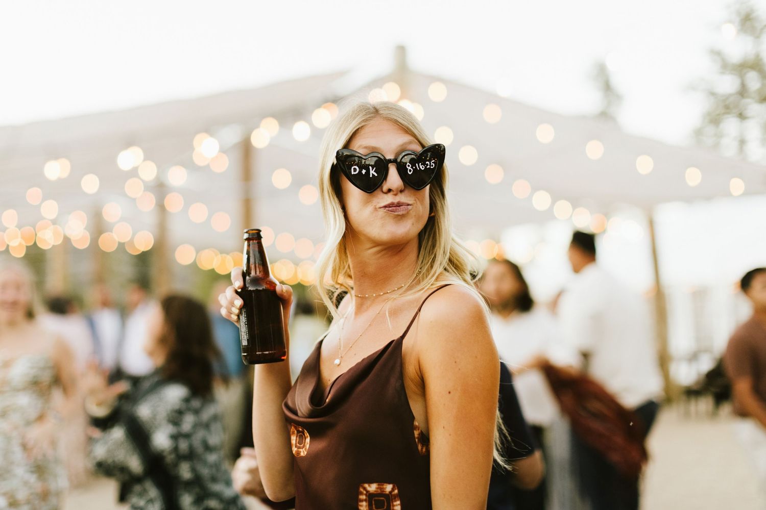 Candid image of wedding reception at Shay Meadows Ranch in Big Bear California