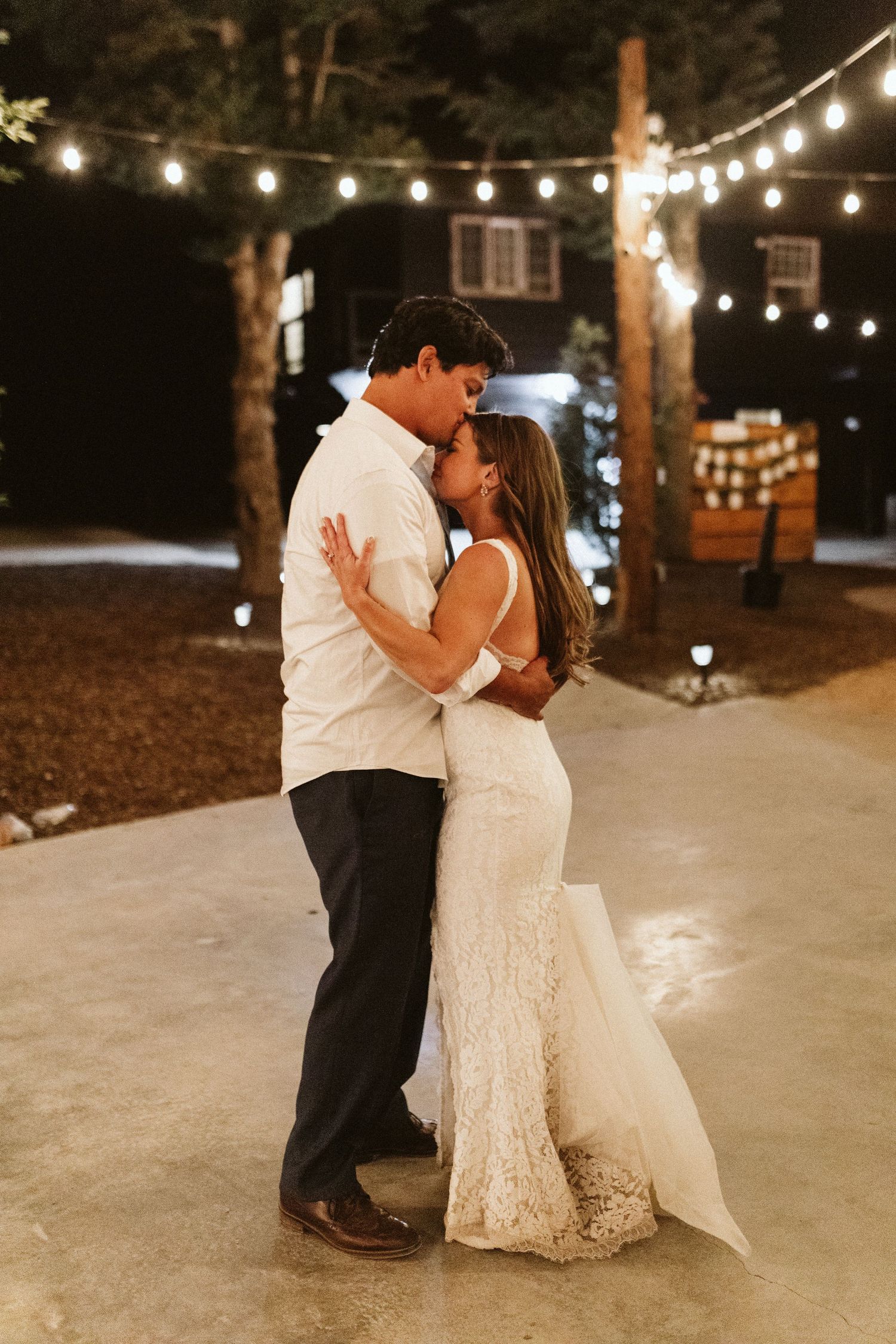 Bride and Groom candid image at their reception at Shay Meadow Ranch in Big Bear California