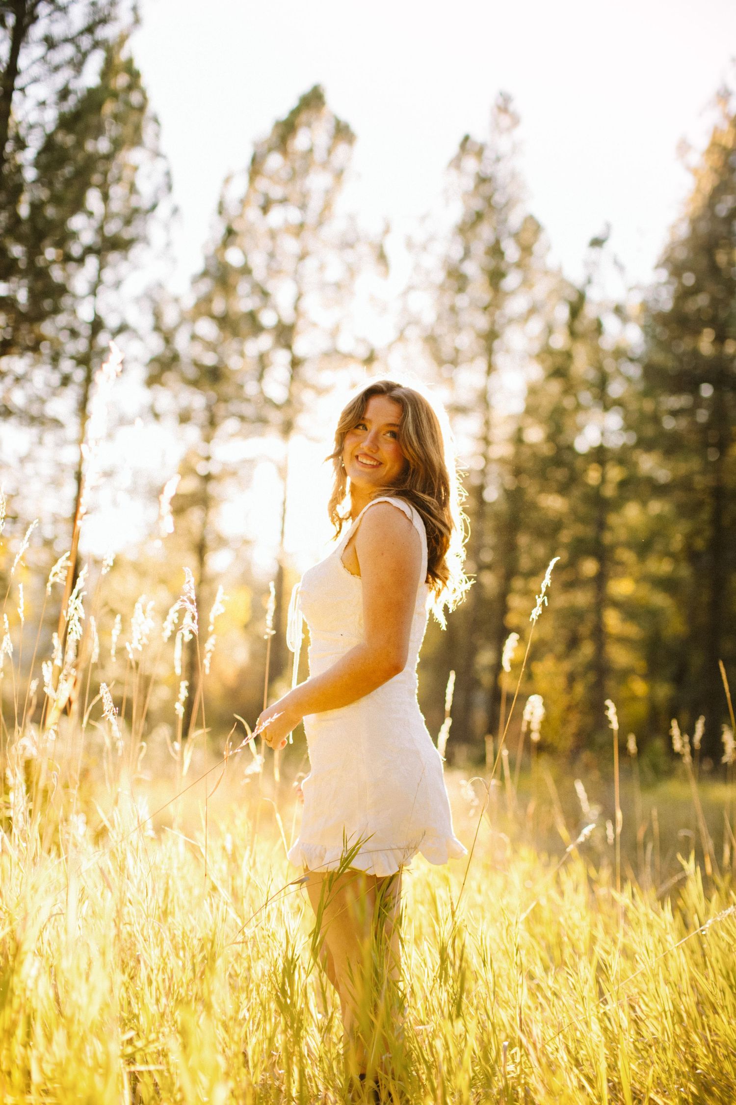Candid image for senior photoshoot near Boise