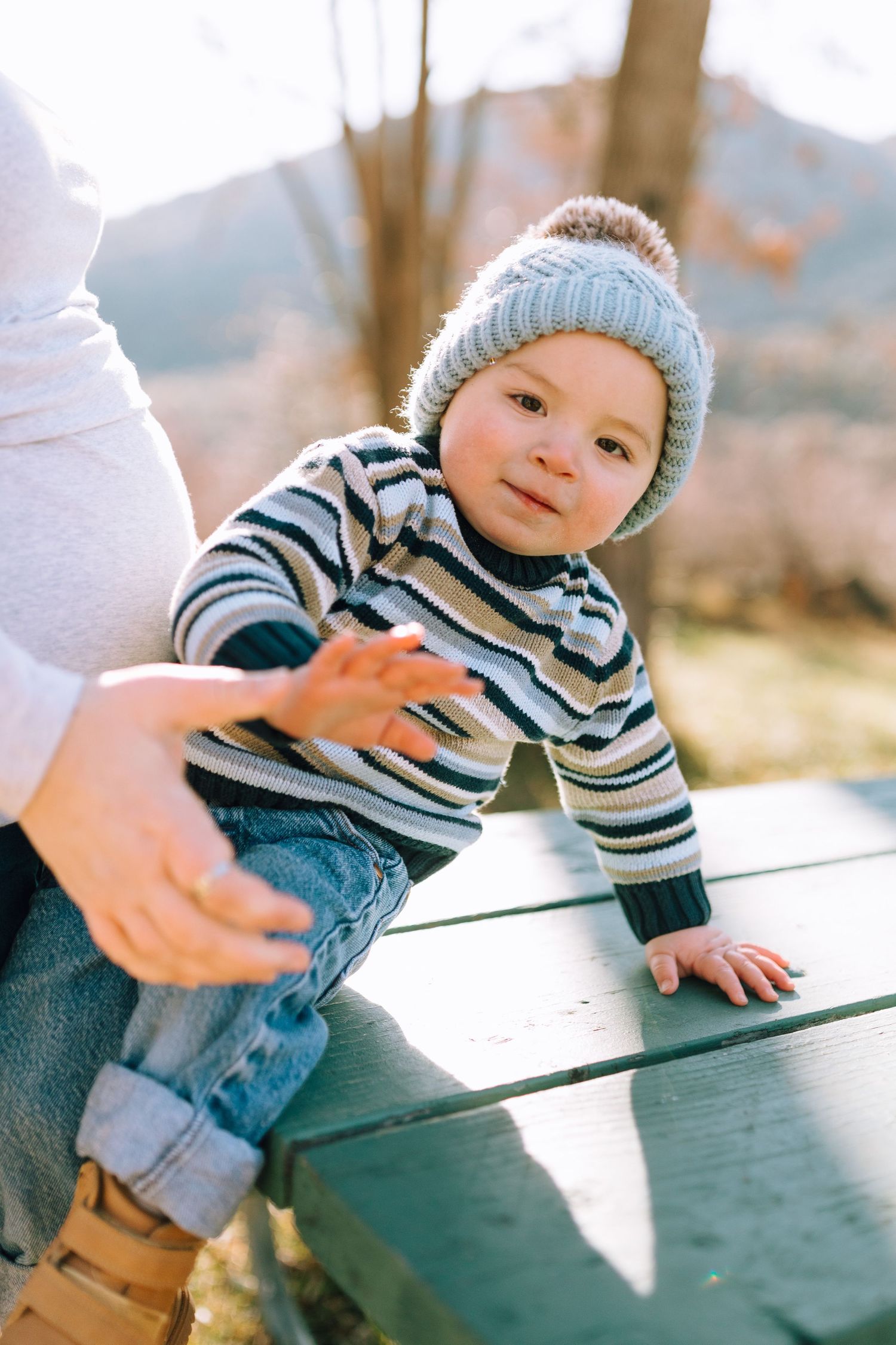 family photoshoot for mother and son near Boise